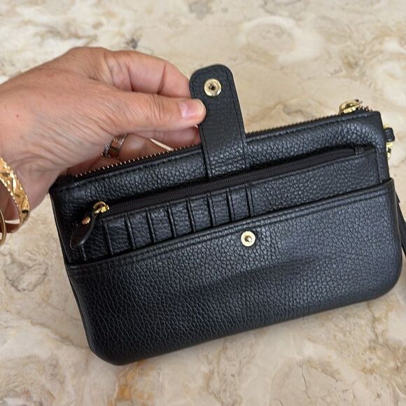 Lodis Olivia Leather Wristlet & Card Stacker Wallet - Picture 7 of 14